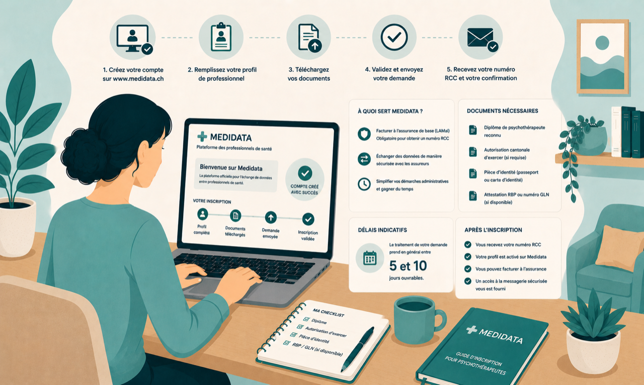 S'inscrire sur MediData : le guide pas à pas