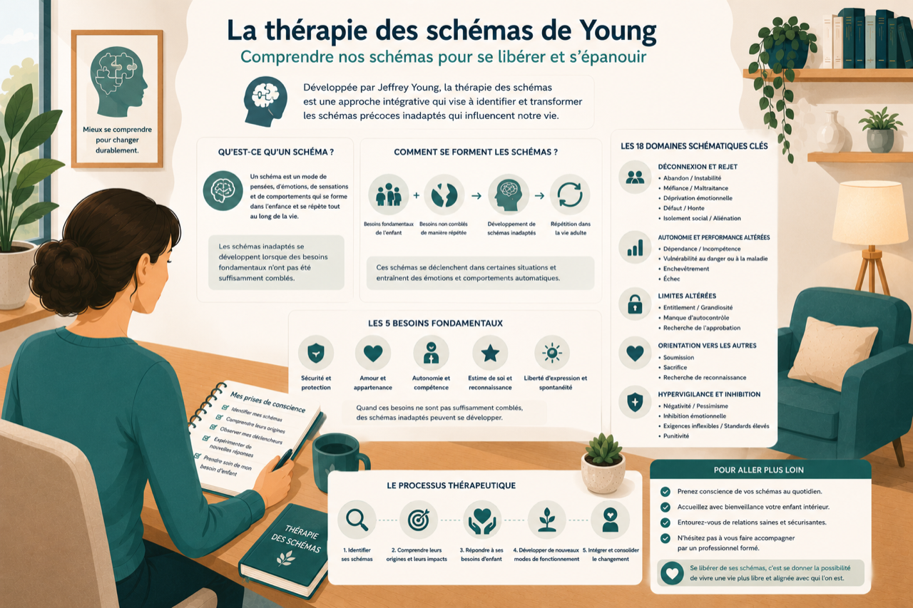 La thérapie des schémas de Young : comprendre les schémas